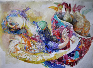 In love with myselfWater colour on paper.45x60 cm12501200 US